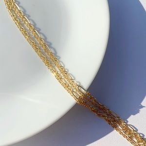 Paperclip Layered Gold Chain